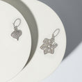 Load image into Gallery viewer, 14 Karat White Gold Small Diamond Aspen Leaf Charm
