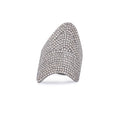Load image into Gallery viewer, Sterling and Diamond Wave Ring
