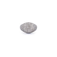 Load image into Gallery viewer, Sterling and Diamond Signet Pinky Ring
