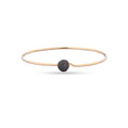 Load image into Gallery viewer, 14 Karat Yellow Gold Black Diamond Ball Wire Bracelet
