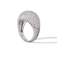 Load image into Gallery viewer, Sterling and Diamond Dome Ring

