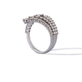 Load image into Gallery viewer, Sterling and Diamond Fan Ring
