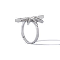 Load image into Gallery viewer, Sterling and Diamond Sunburst Ring
