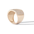 Load image into Gallery viewer, 14 Karat Yellow Gold Diamond Cigar Band Pinky Ring
