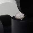 Load image into Gallery viewer, Sterling and Diamond Dome Ring
