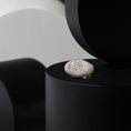 Load image into Gallery viewer, Sterling and Diamond Signet Pinky Ring
