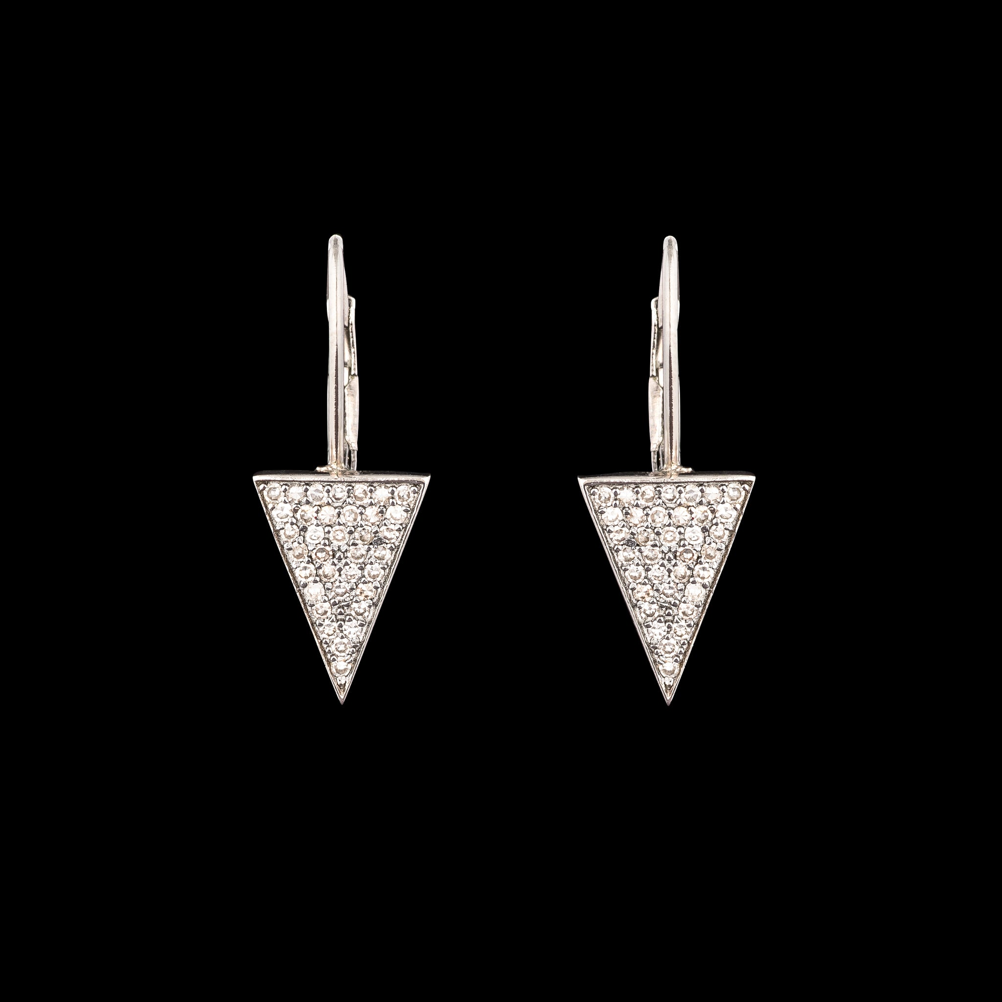 Sterling and Diamond Spike Earring