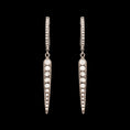 Load image into Gallery viewer, Sterling and Diamond Spike Drop Earring
