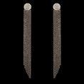 Load image into Gallery viewer, Silver and Diamond Chain Link Earrings
