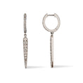 Load image into Gallery viewer, Sterling and Diamond Spike Drop Earring
