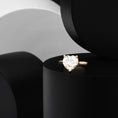 Load image into Gallery viewer, 14 Karat Yellow Gold Moissanite Heart Pinky Ring

