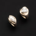 Load image into Gallery viewer, 14 Karat Yellow Gold Moissanite Heart Signet Pinky Ring
