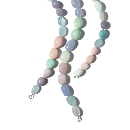 Multi Gemstone Beaded Necklace 20"