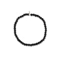 Load image into Gallery viewer, Mens Black Lava Beaded Bracelet
