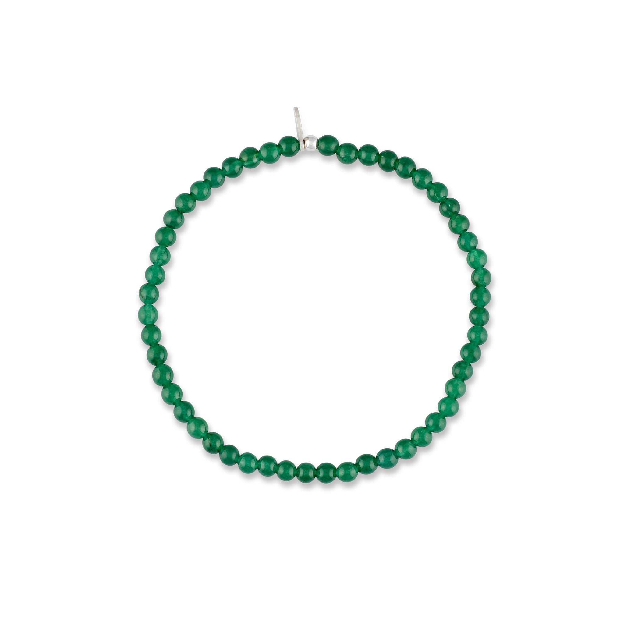 Mens Green Aventurine Beaded Bracelet