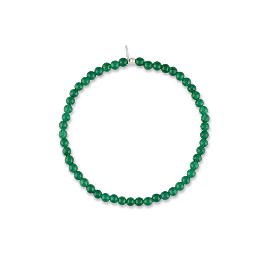Mens Green Aventurine Beaded Bracelet