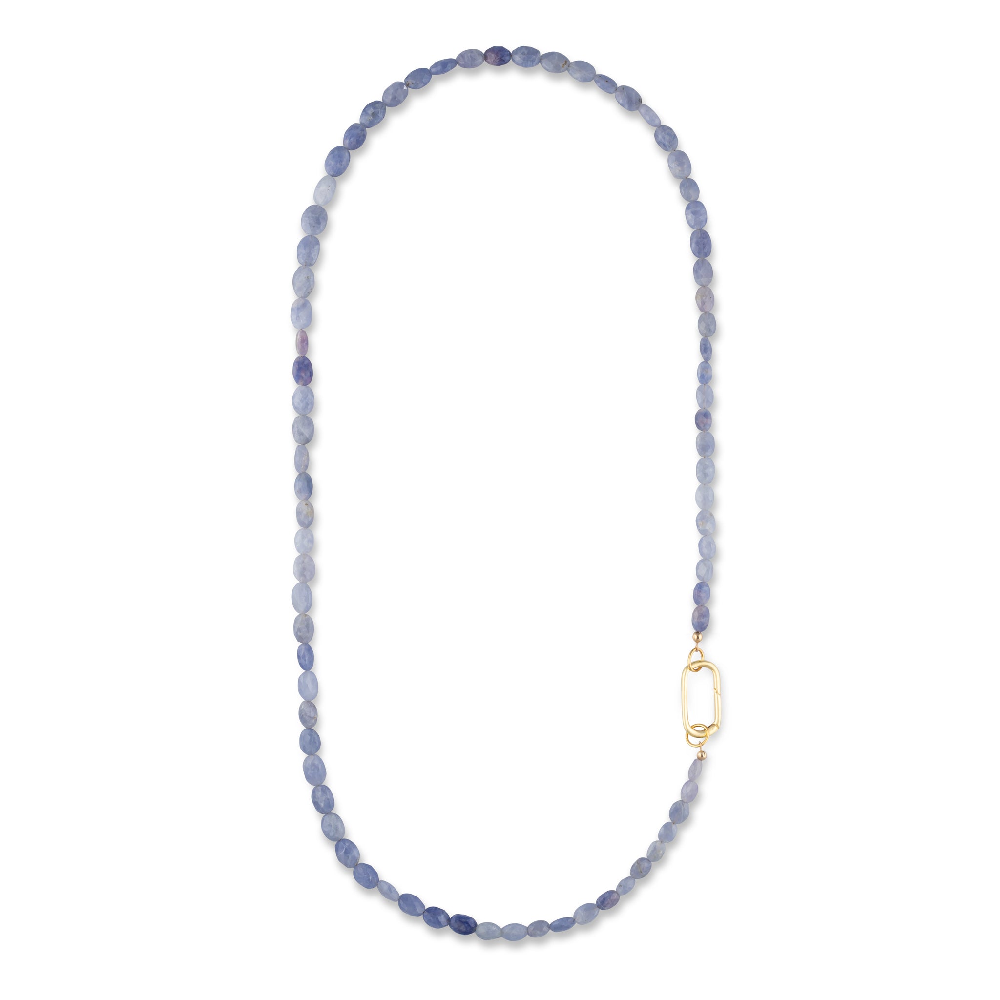 Hackmanite Oval Fixed Beaded Necklace 26.00"