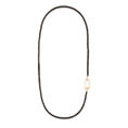 Load image into Gallery viewer, Smokey Quartz Fixed Beaded Necklace 26"
