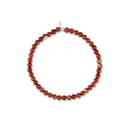 Mens Jasper Beaded Bracelet