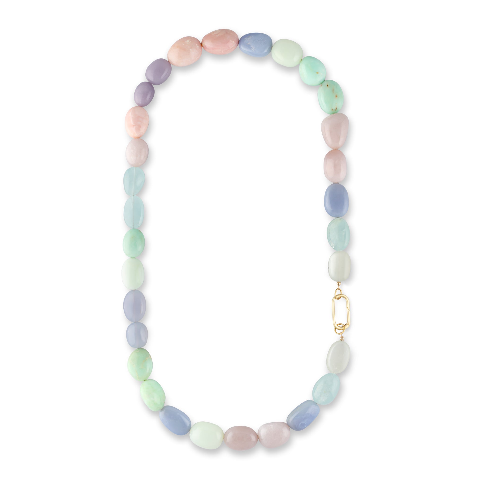 Multi Gemstone Beaded Necklace 20"