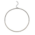 Load image into Gallery viewer, Sterling and Princess Diamond Necklace
