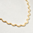 Load image into Gallery viewer, Yellow Micron Wave Necklace
