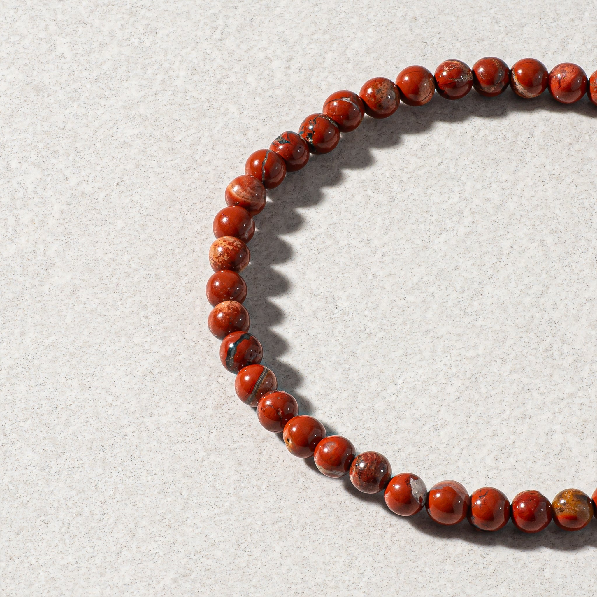 Mens Jasper Beaded Bracelet