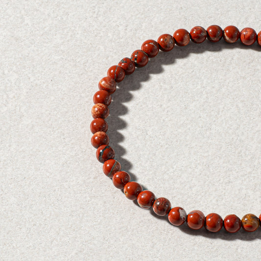 Mens Jasper Beaded Bracelet