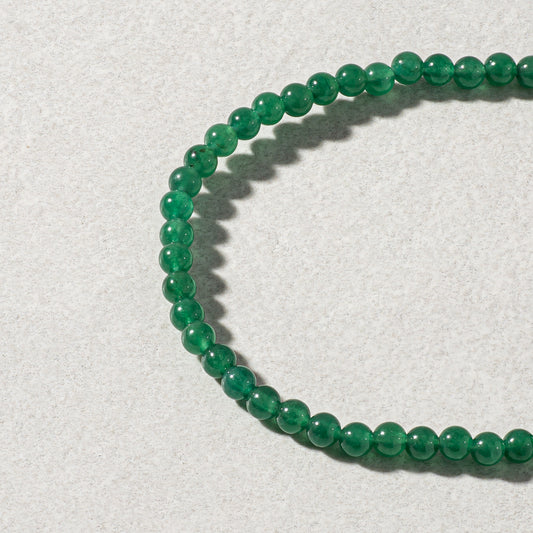 Mens Green Aventurine Beaded Bracelet