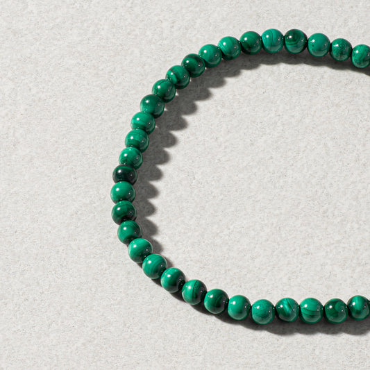 Men Malachite Beaded Bracelet