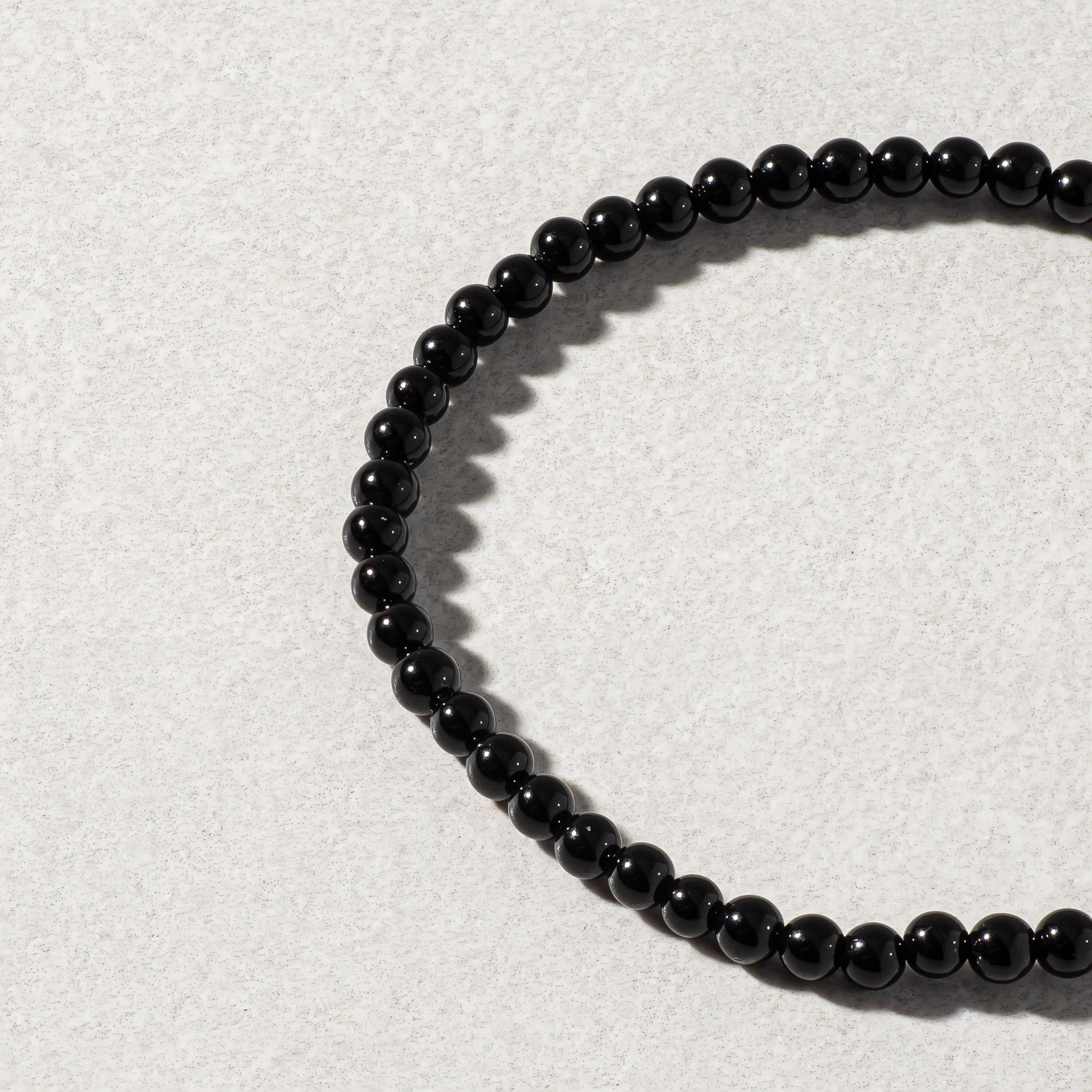 Mens Black Onyx Beaded Bracelet