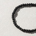 Load image into Gallery viewer, Mens Black Lava Beaded Bracelet
