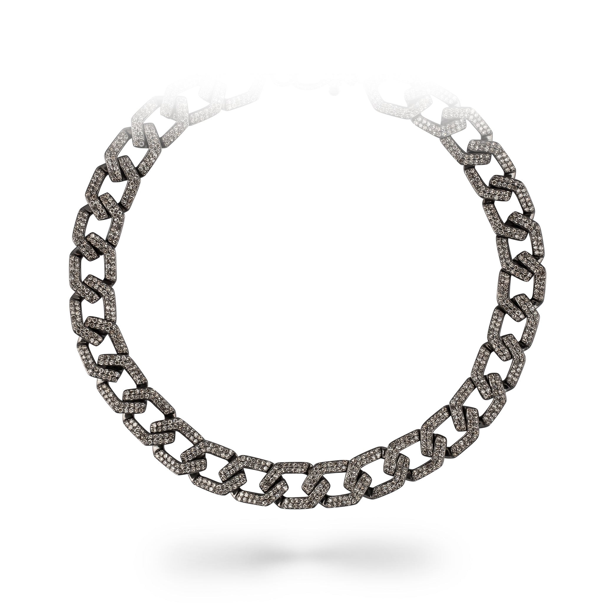 Diamond Link Chain Necklace 9.90cts