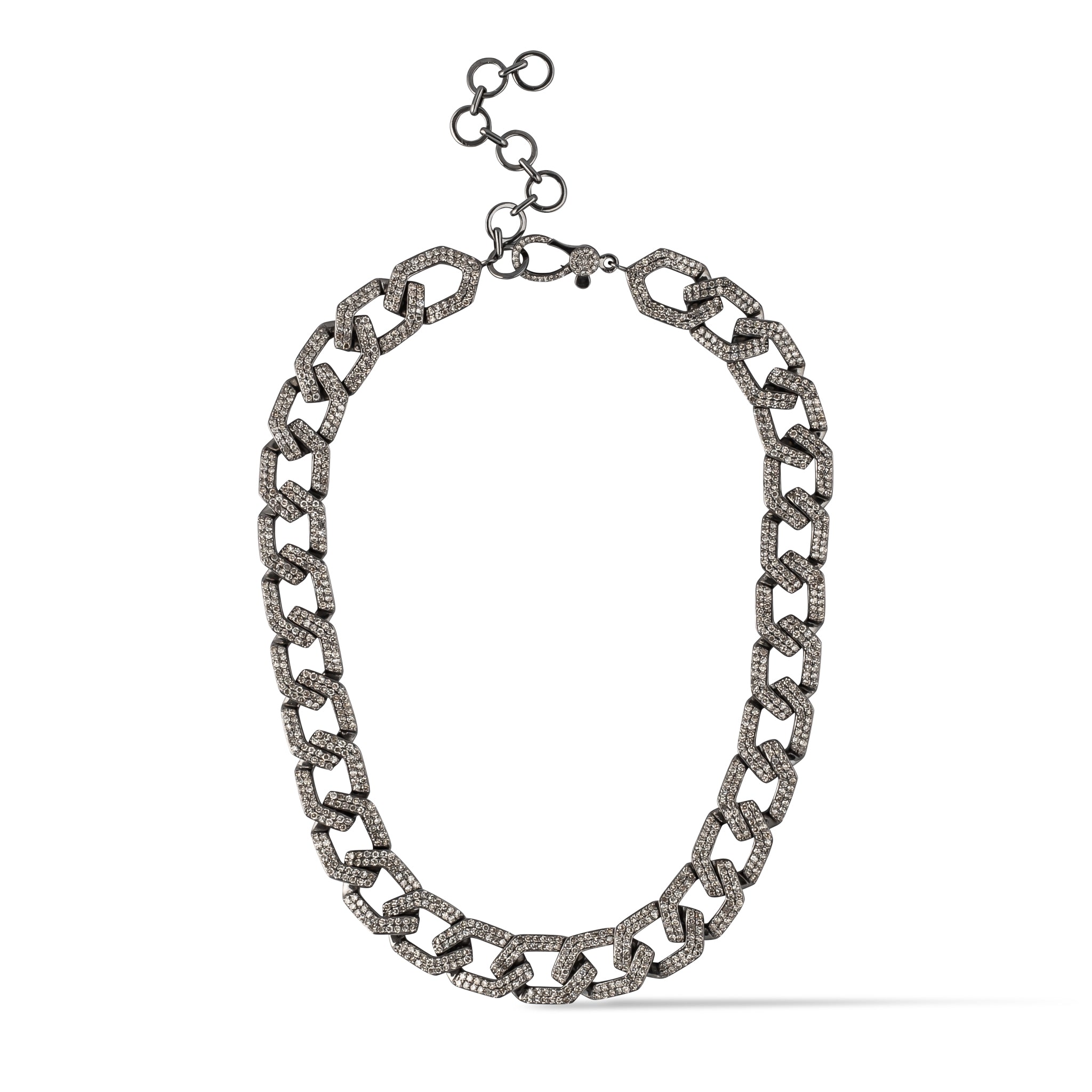 Diamond Link Chain Necklace 9.90cts