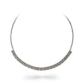 Load image into Gallery viewer, Sterling and Diamond Square Necklace
