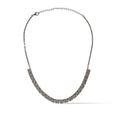 Load image into Gallery viewer, Sterling and Diamond Square Necklace
