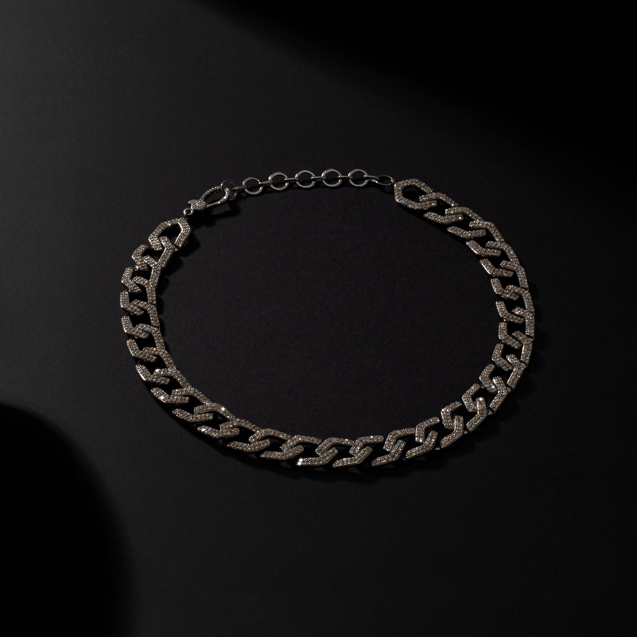 Diamond Link Chain Necklace 9.90cts