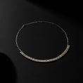 Load image into Gallery viewer, Sterling and Diamond Square Necklace
