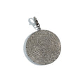 Load image into Gallery viewer, Black Rhodium Diamond Clip Disk Charm 40mm
