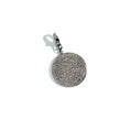 Load image into Gallery viewer, Black Rhodium Diamond Clip Disk Charm 27mm

