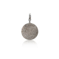 Load image into Gallery viewer, Black Rhodium Diamond Clip Disk Charm 30mm

