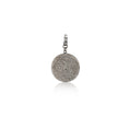 Load image into Gallery viewer, Black Rhodium Diamond Clip Disk Charm 27mm
