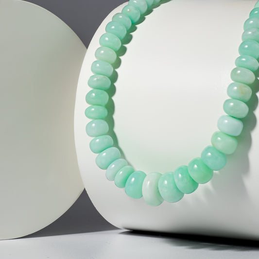Australian Chrysoprase Adjustable Beaded Necklace