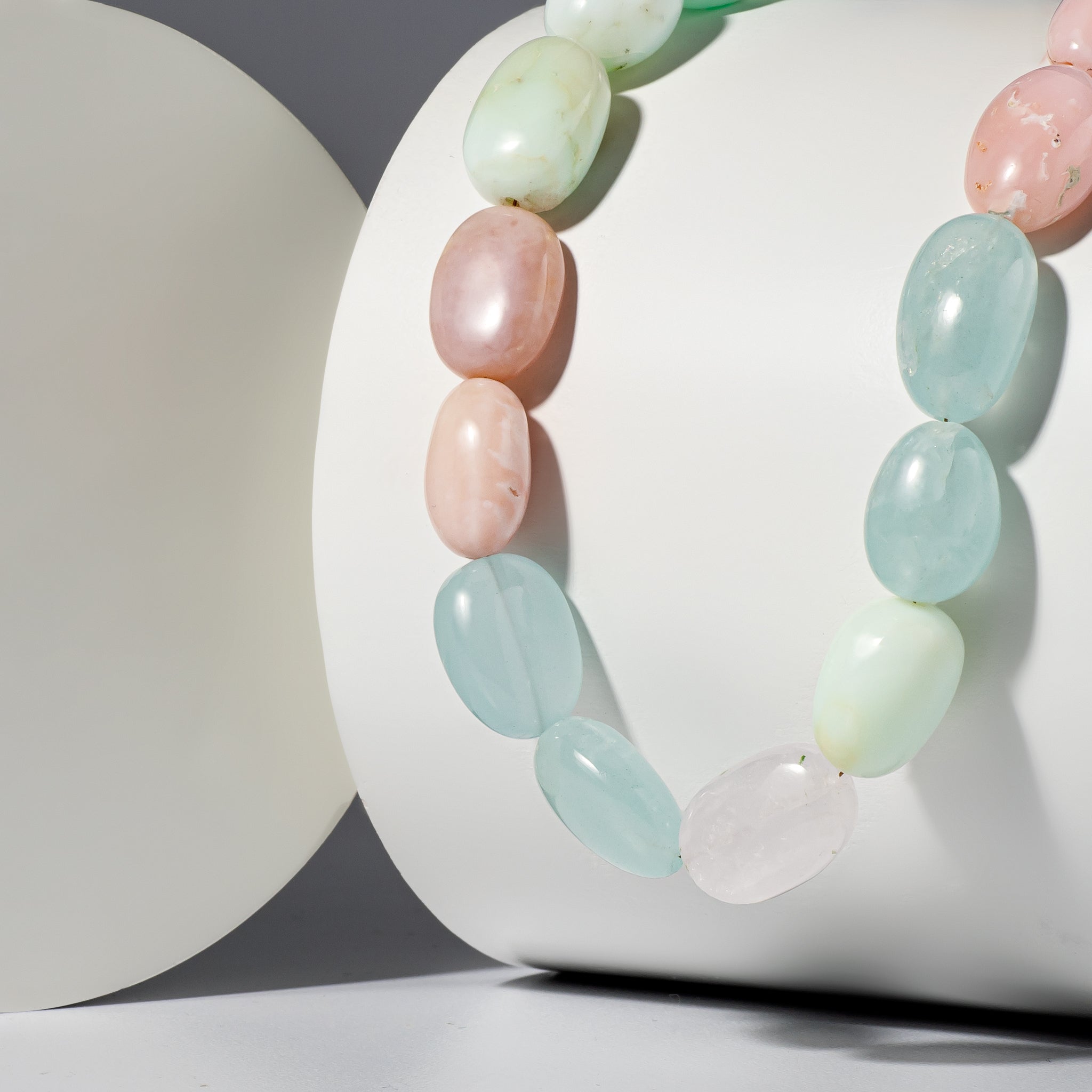Multi Gemstone Beaded Necklace 16"-18" Adjustable