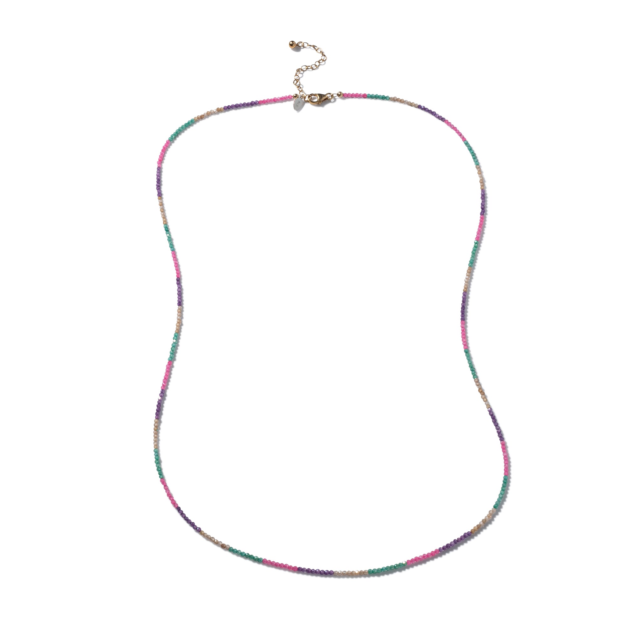 1.5mm Multicolored Cubic Zirconia Itsy Adjustable 28"-30"
