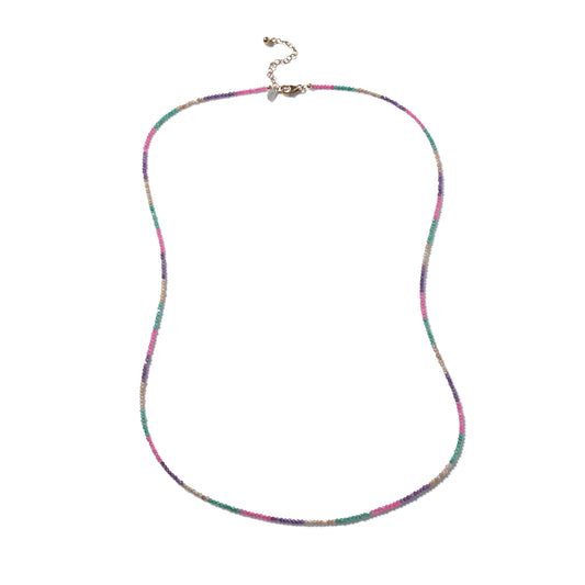 1.5mm Multicolored Cubic Zirconia Itsy Adjustable 28"-30"