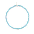 Load image into Gallery viewer, 2mm Sky Blue Crystal Beaded Bracelet
