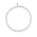 Load image into Gallery viewer, 6mm Sparkly White Crystal Beaded Bracelet
