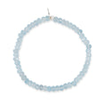 Load image into Gallery viewer, 4mm Powder Blue Faceted Jade Beaded Bracelet

