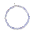 Load image into Gallery viewer, 4mm Lavender Faceted Jade Beaded Bracelet
